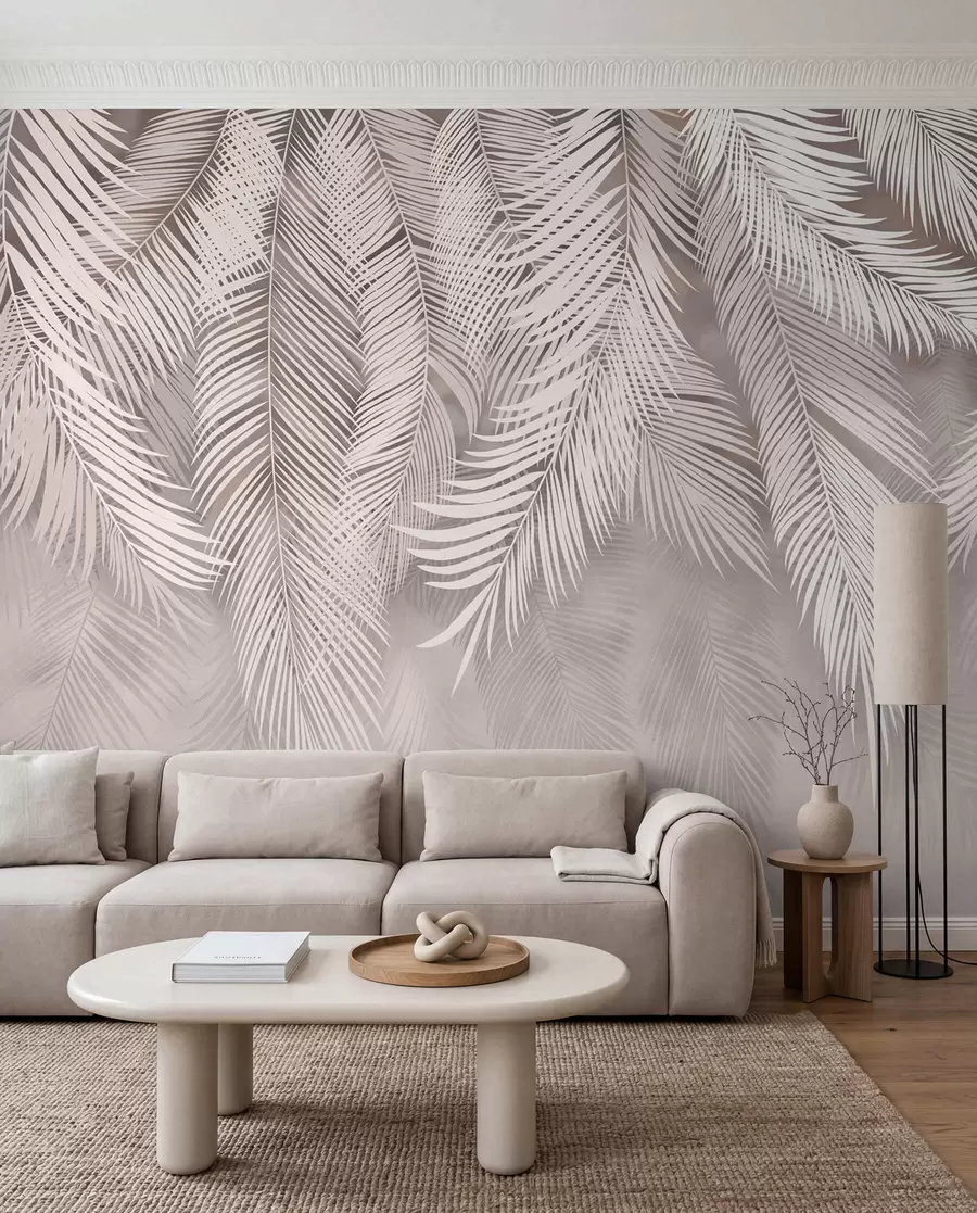 wall murals Delicate drooping leaves u48556v5