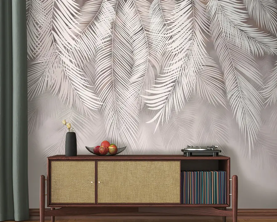 wall murals Delicate drooping leaves u48556v5