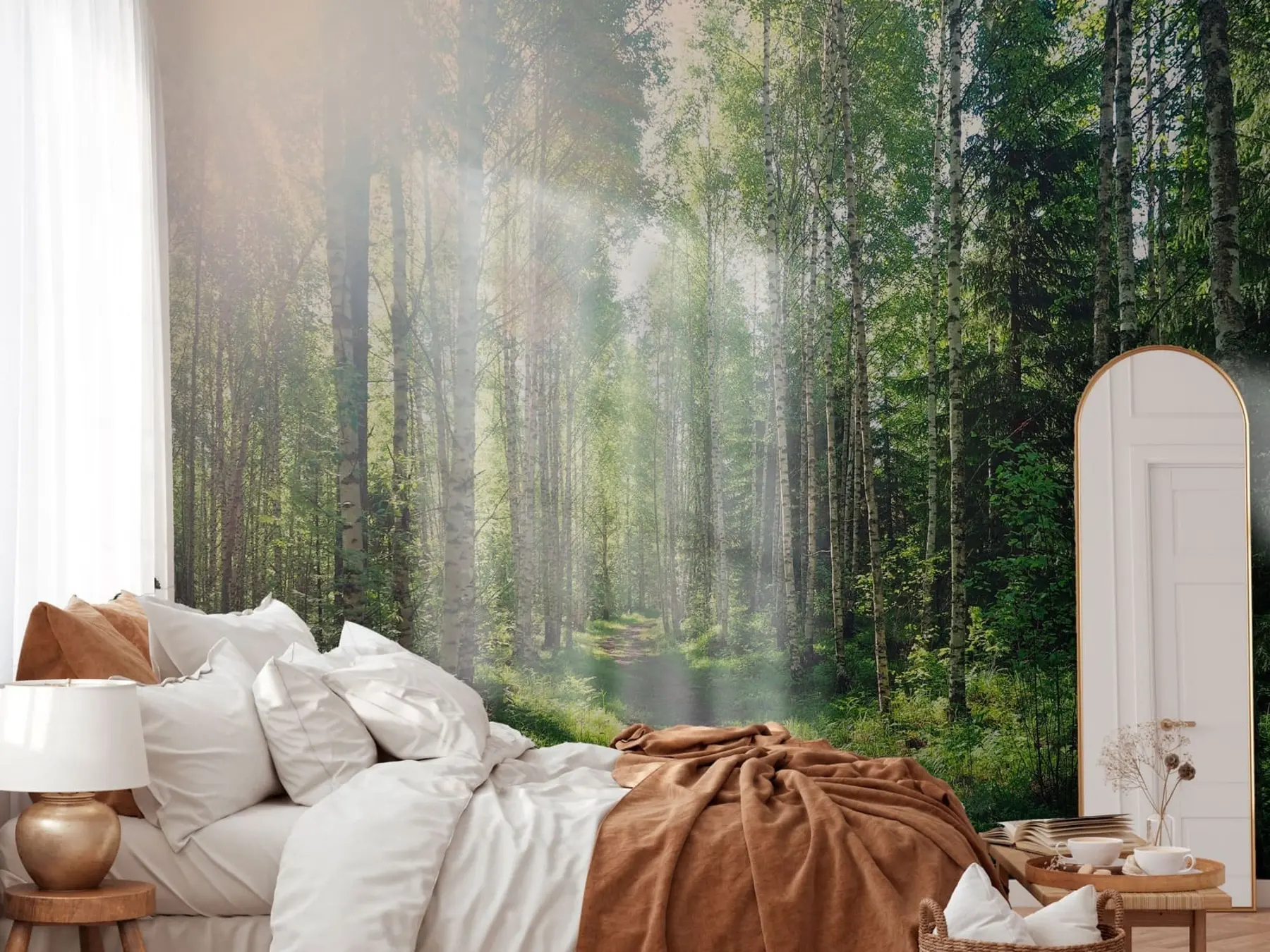 wall murals Green sunshine in Finland u74235