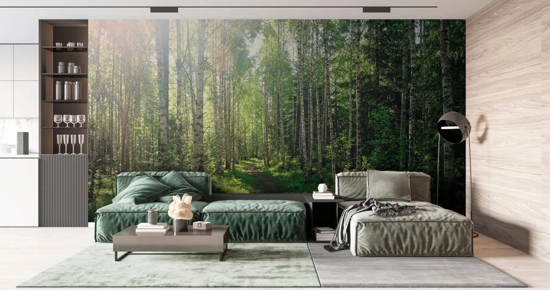 wall murals Green sunshine in Finland u74235