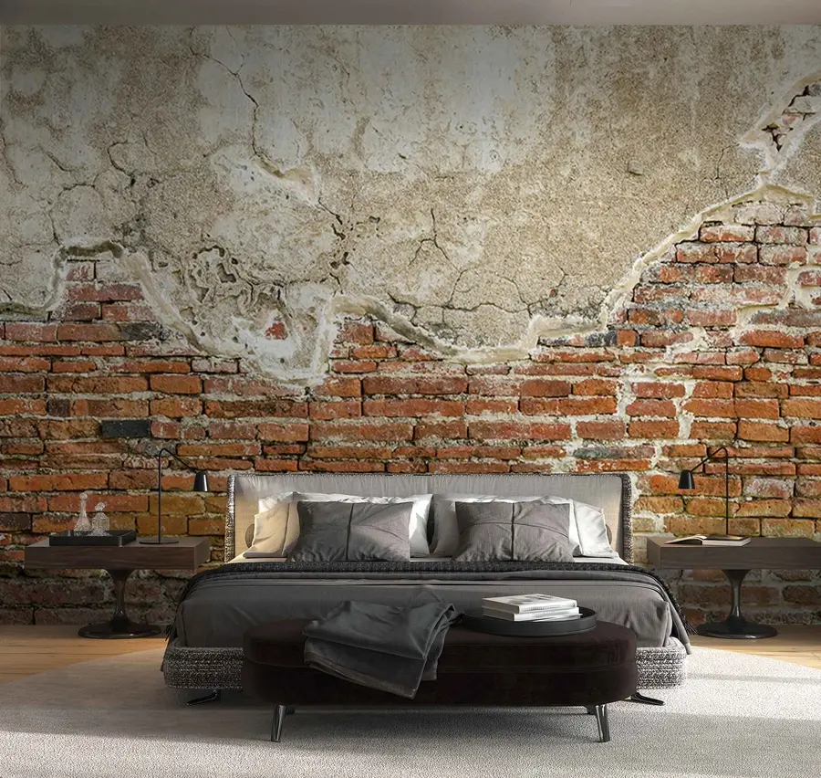 wall murals Brick Italian courtyard u74256