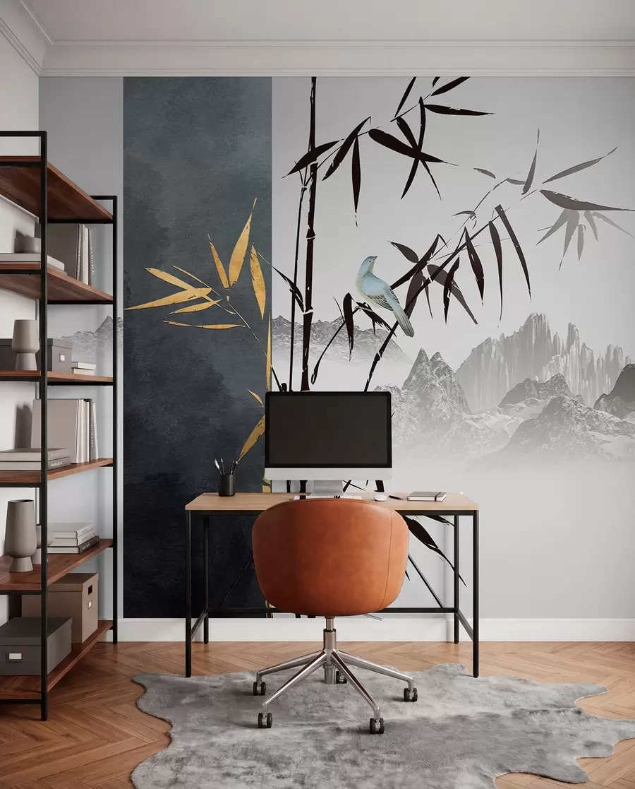 wall murals Bird on a branch u93849
