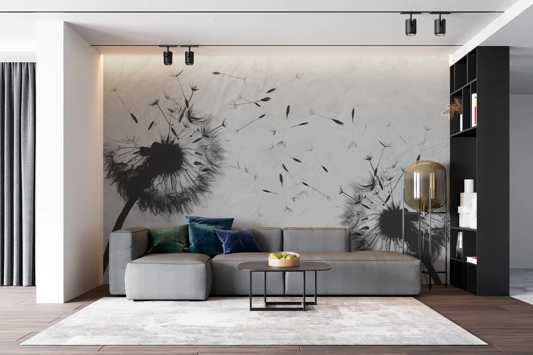 wall murals Flower, plant and eyelash u06731