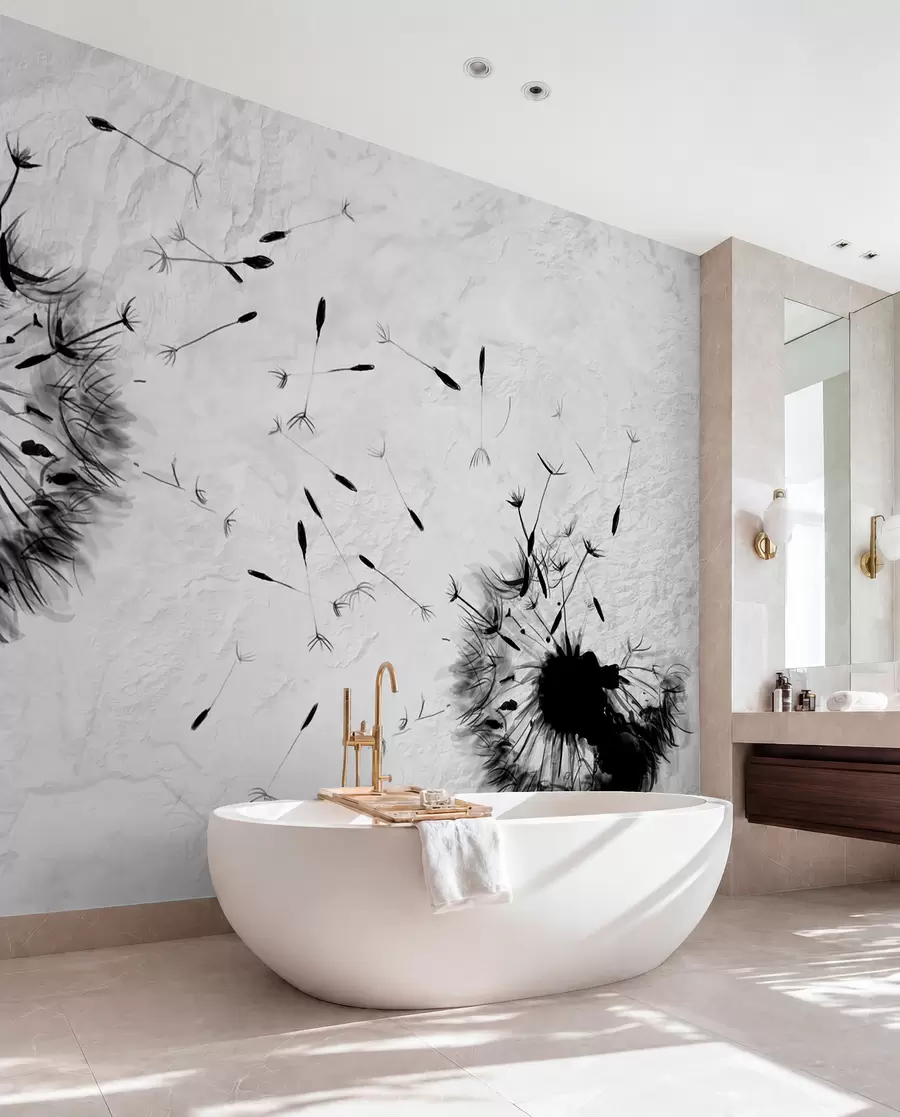 wall murals Flower, plant and eyelash u06731