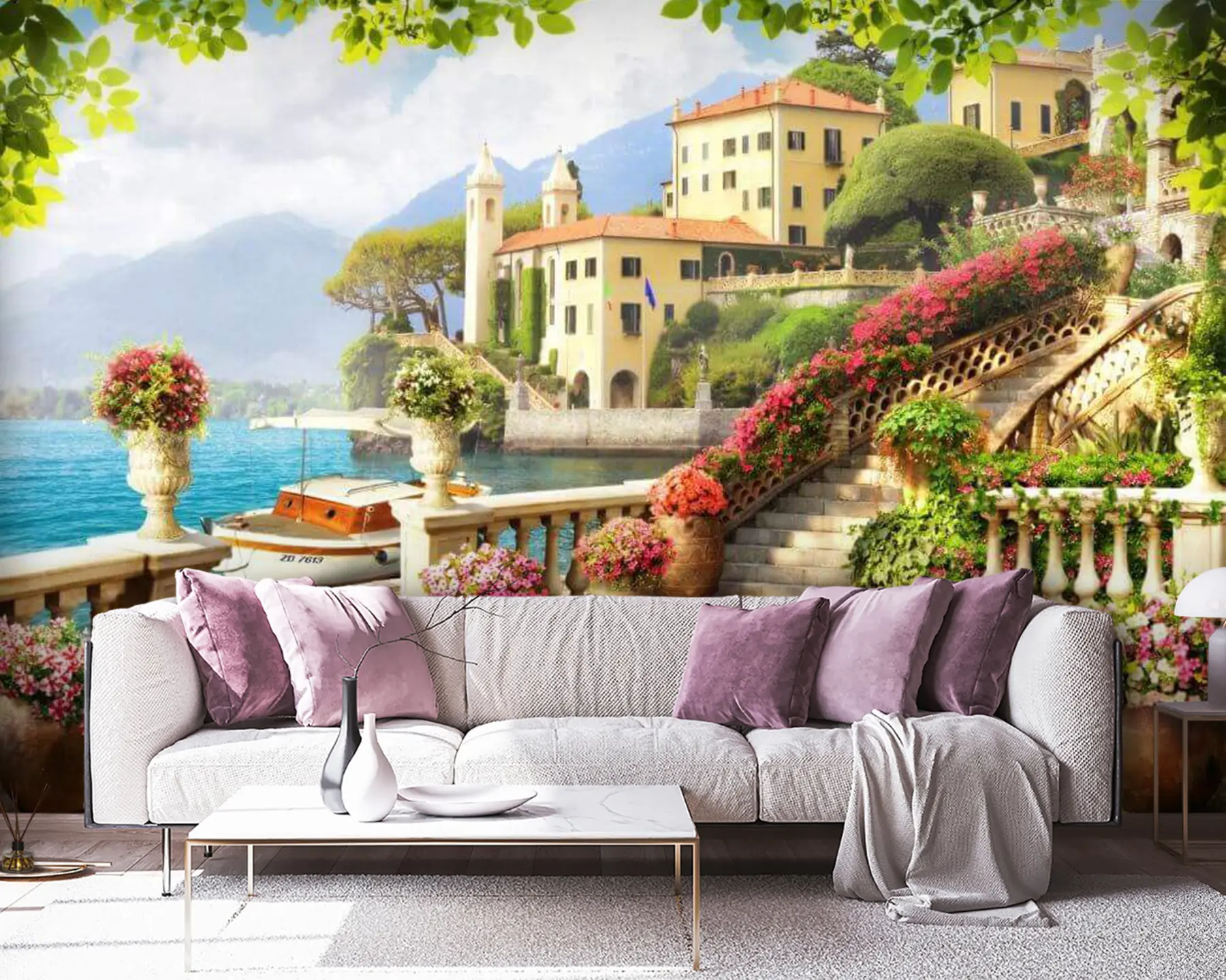 wall murals Water, flower and plant u67843