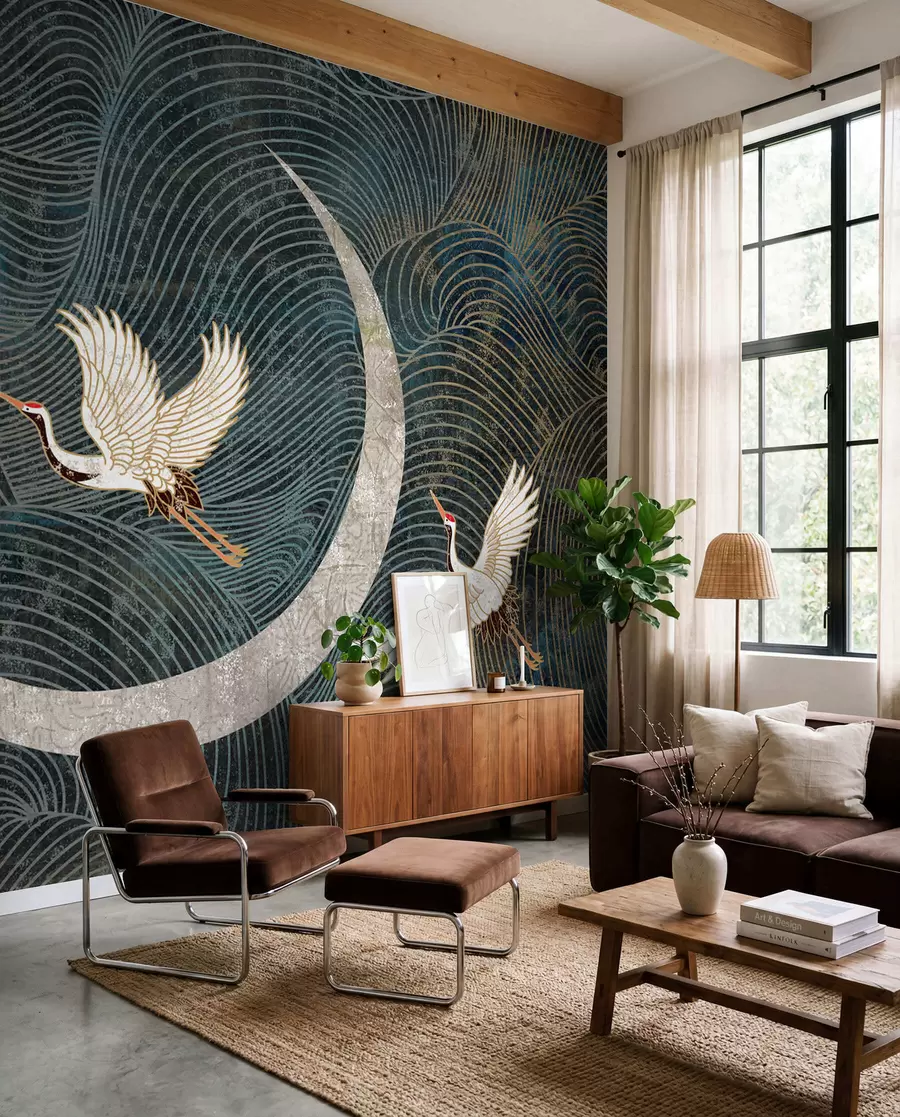wall murals Bird, nature and green u59573
