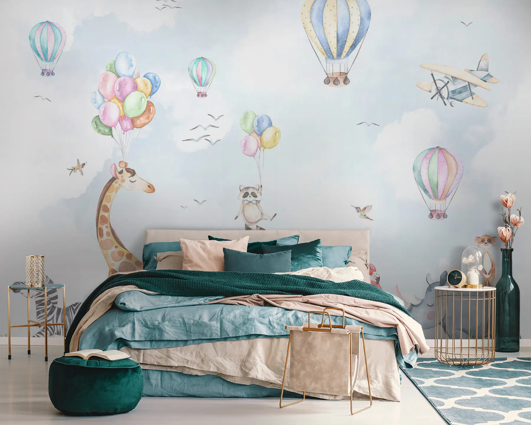 wall murals Animals in the air show u59757v2