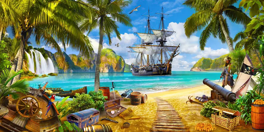 wall murals Water, cloud and sky u59784v3