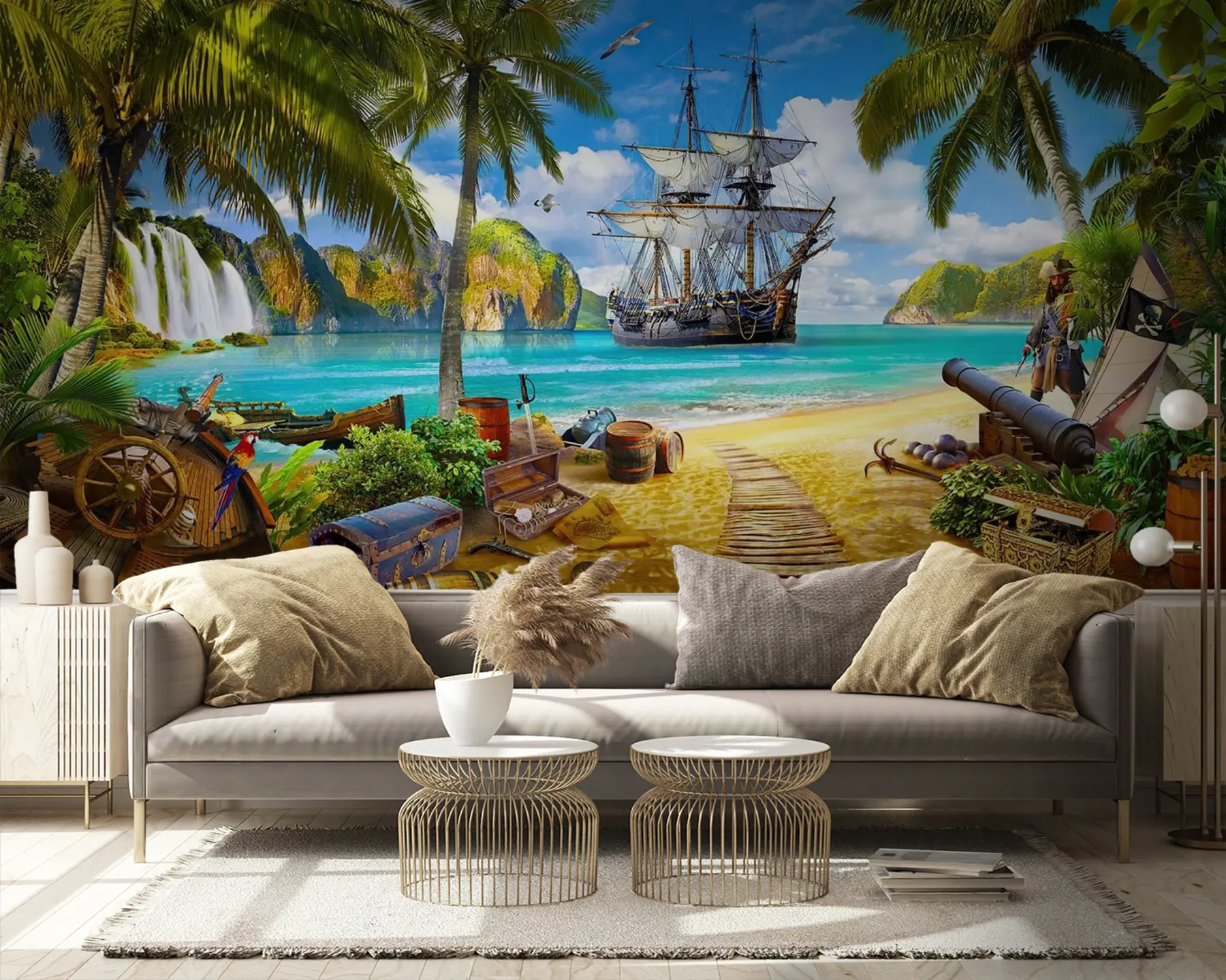 wall murals Water, cloud and sky u59784v3