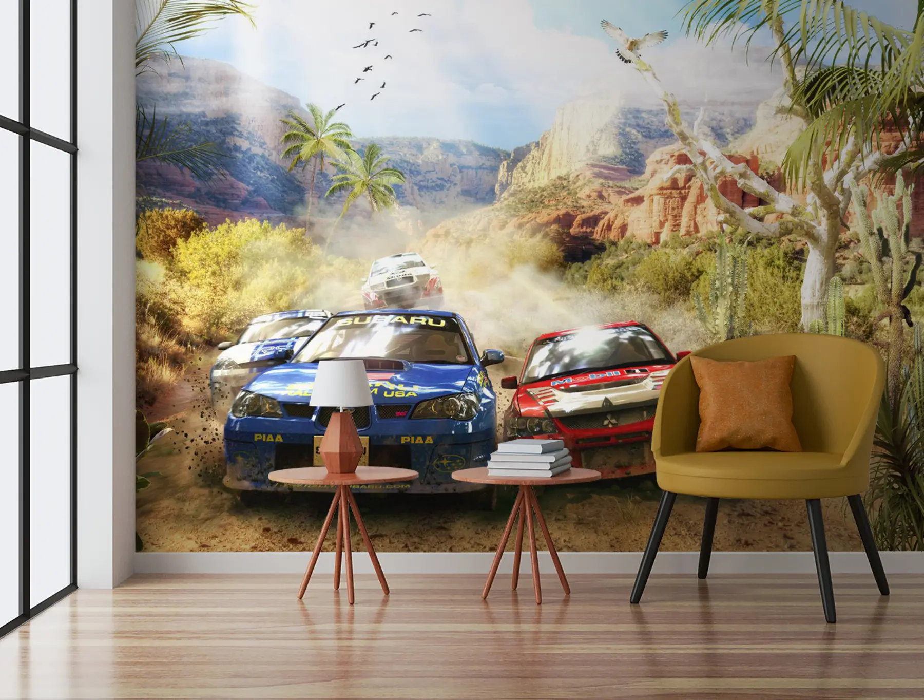 wall murals Rally in the canyon u64438