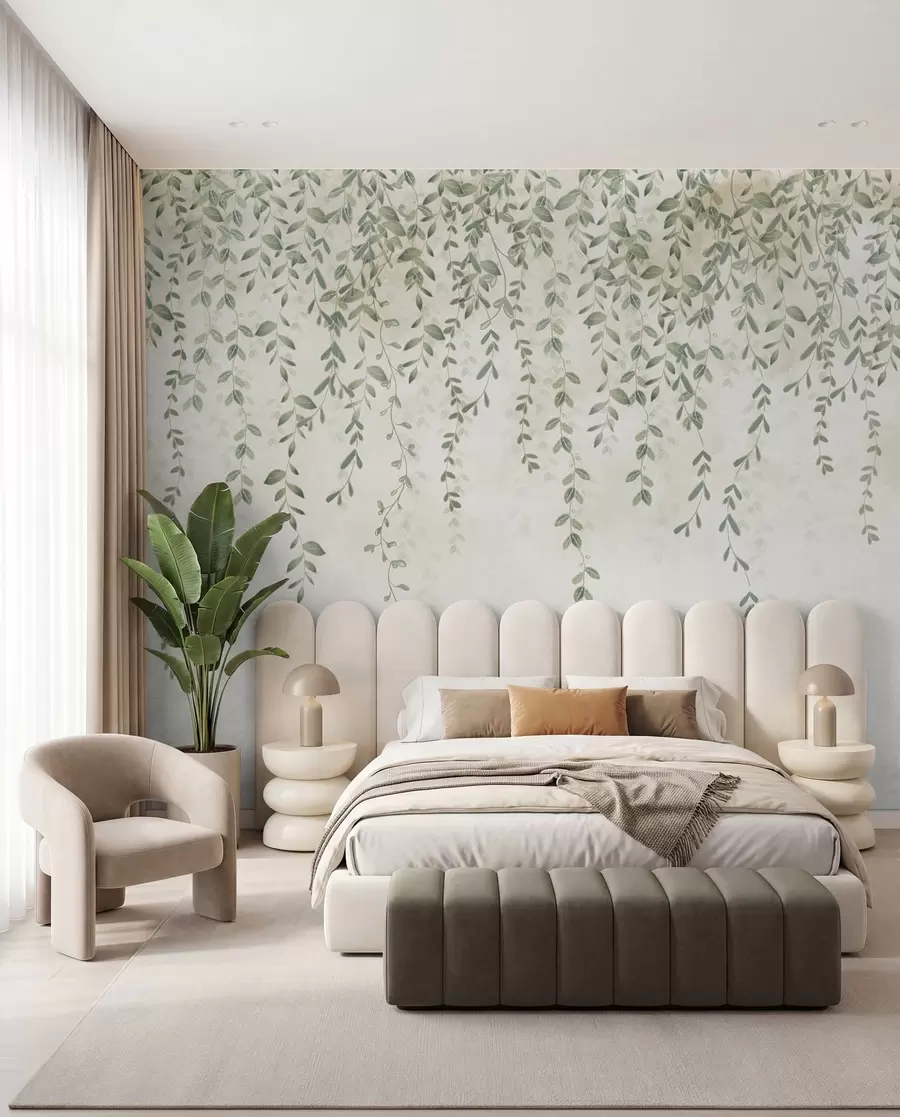 wall murals Vines with foliage u71244