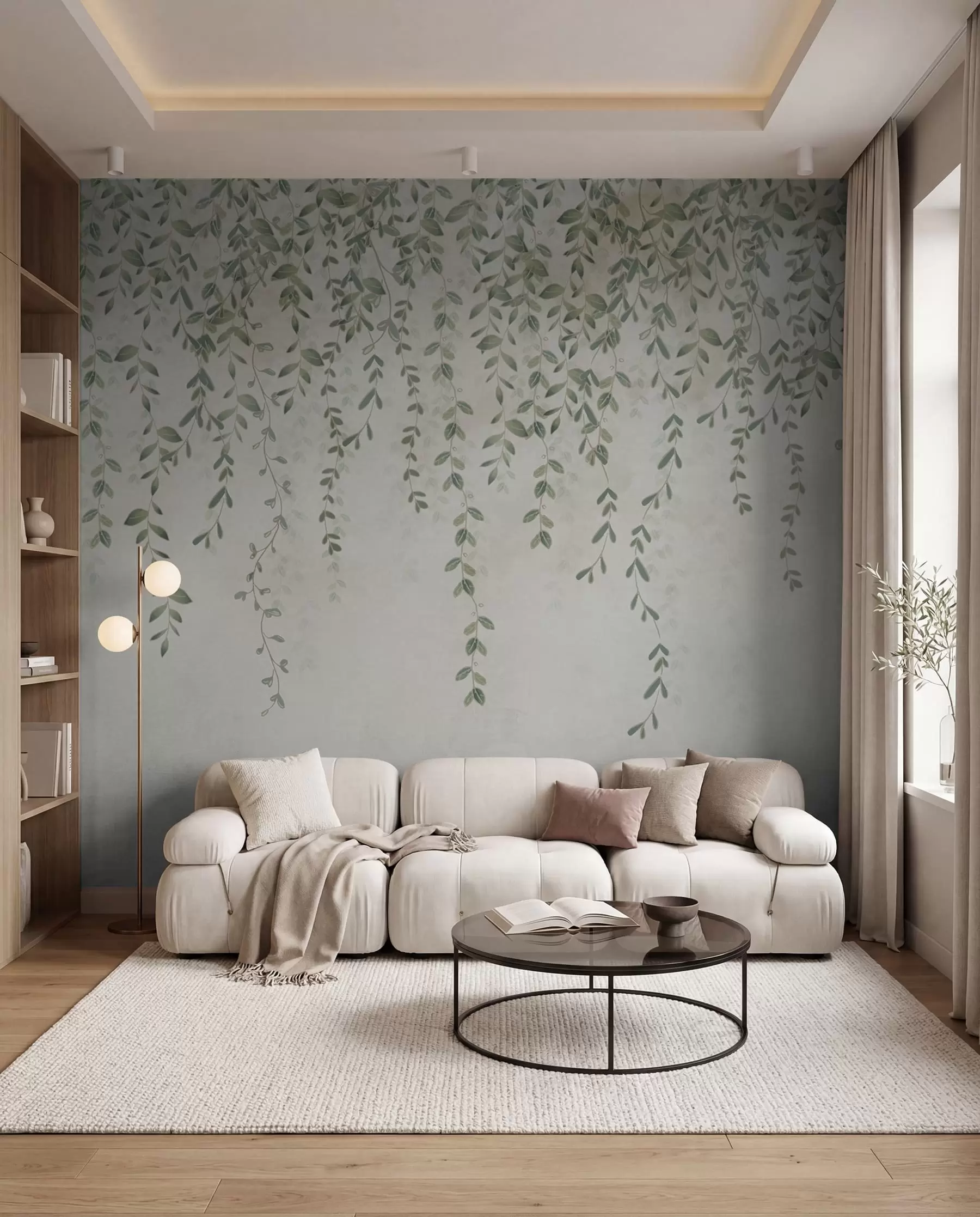 wall murals Vines with foliage u71244