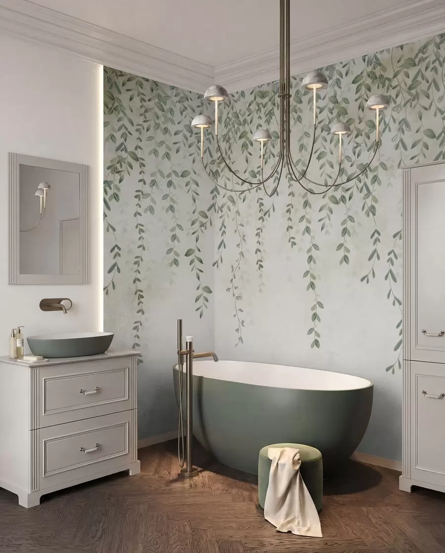 wall murals Vines with foliage u71244
