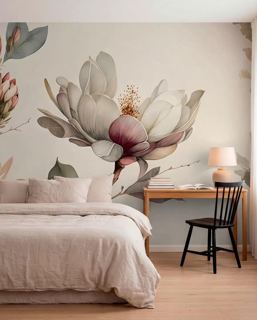 wall murals Magnolia illustration u93020