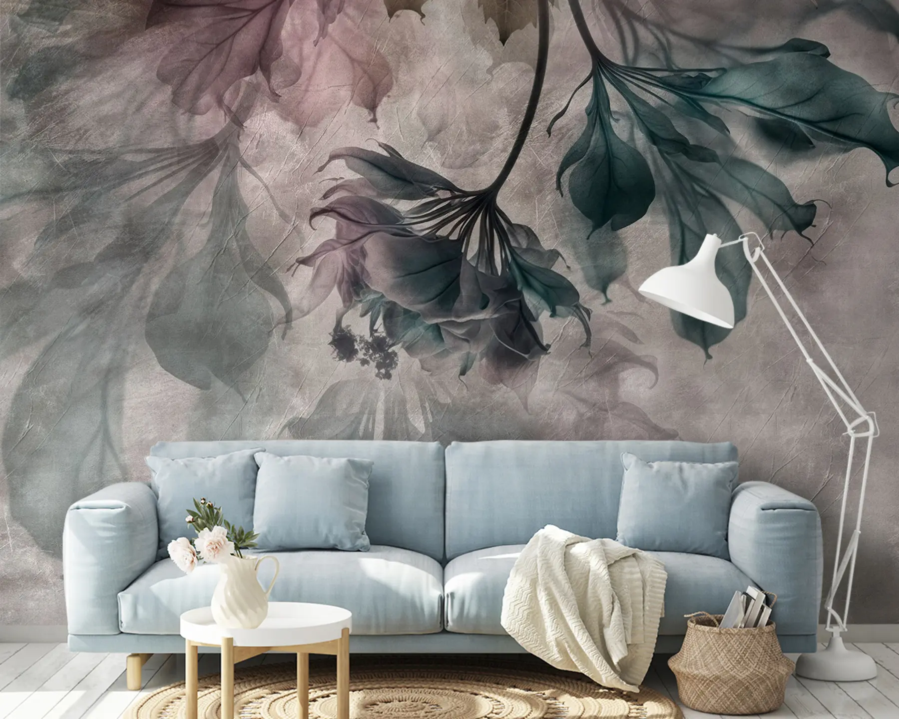 wall murals Delicate translucent branches u93927