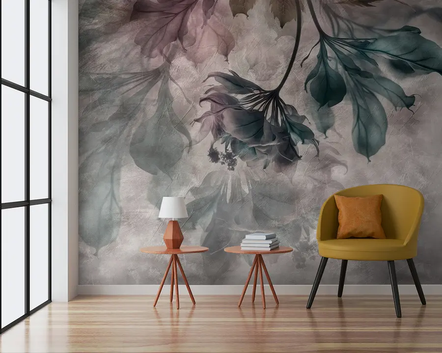 wall murals Delicate translucent branches u93927