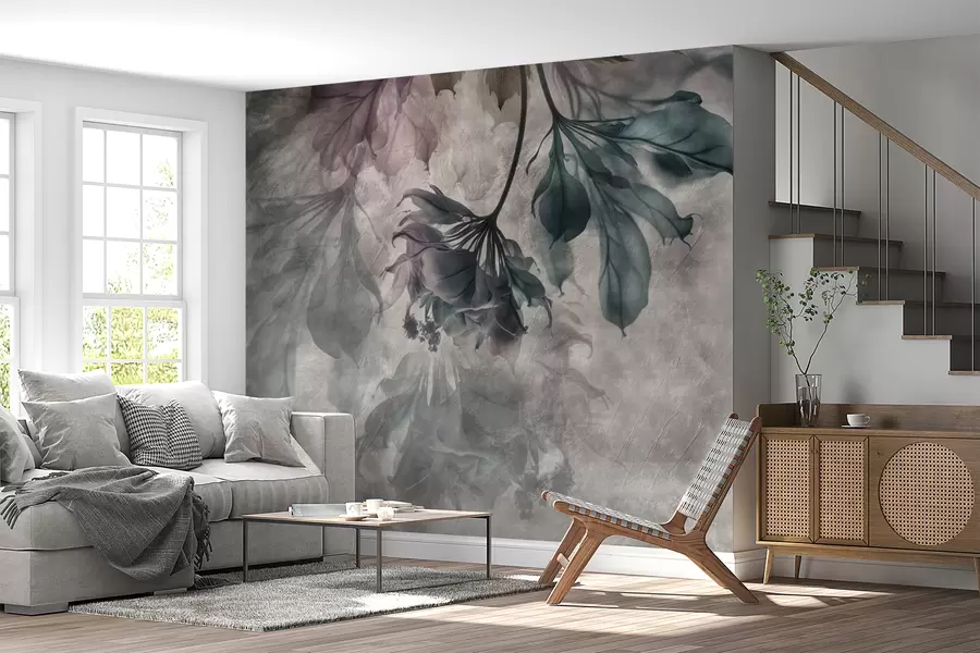 wall murals Delicate translucent branches u93927
