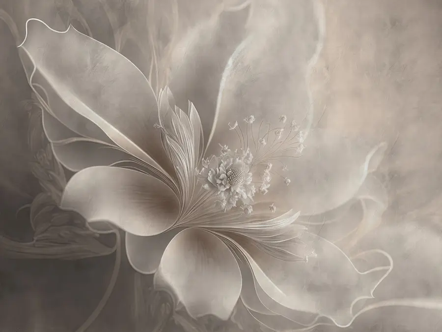 wall murals A very delicate flower u93944