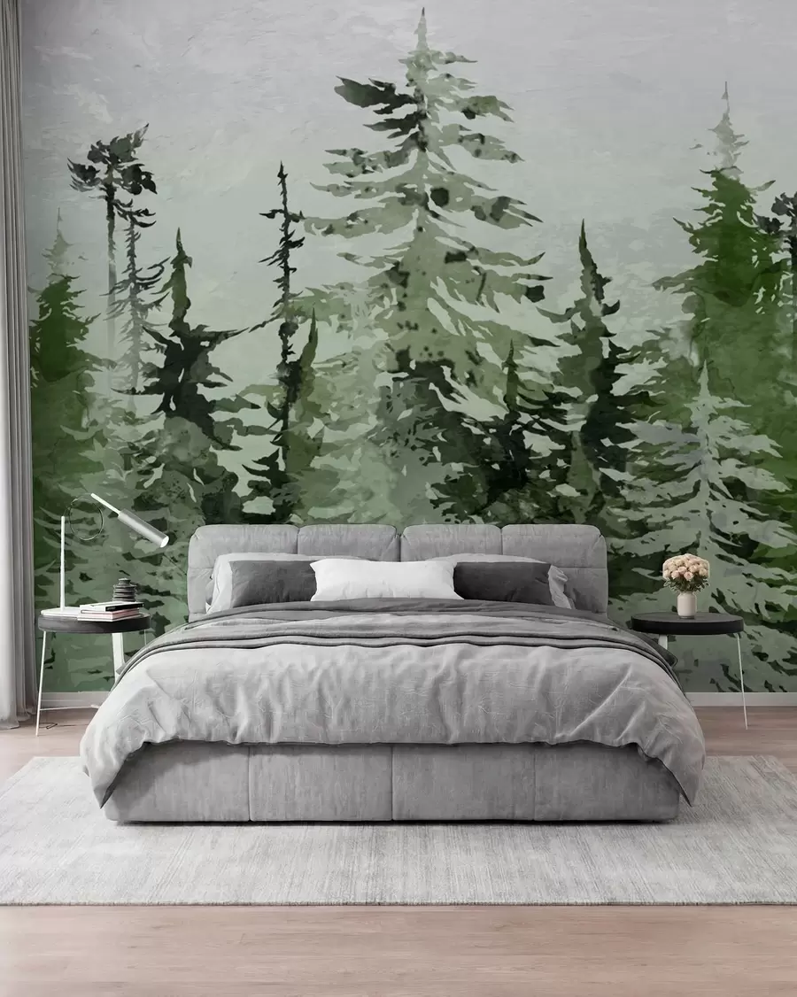 wall murals Ate artistic drawing watercolor u75173
