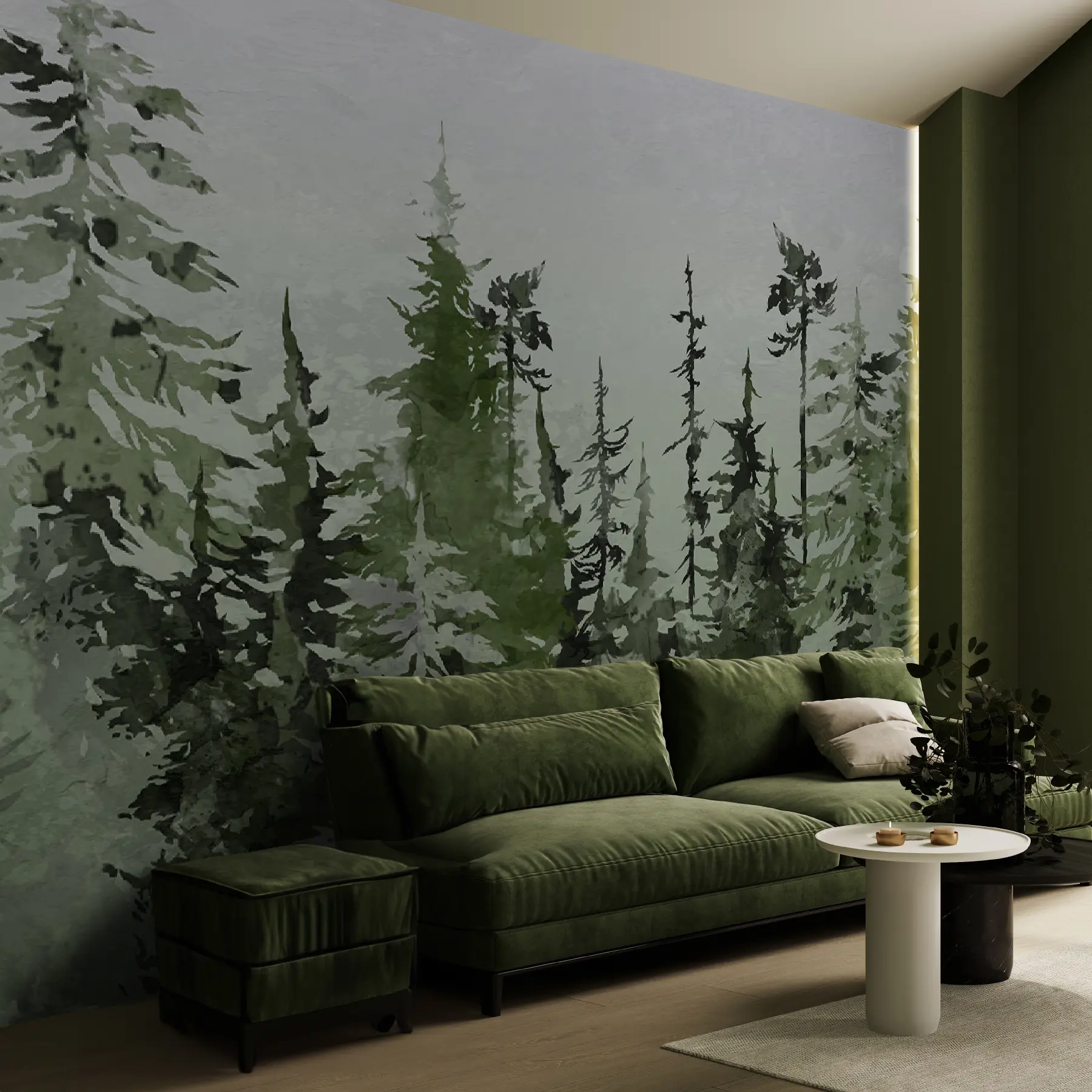 wall murals Ate artistic drawing watercolor u75173