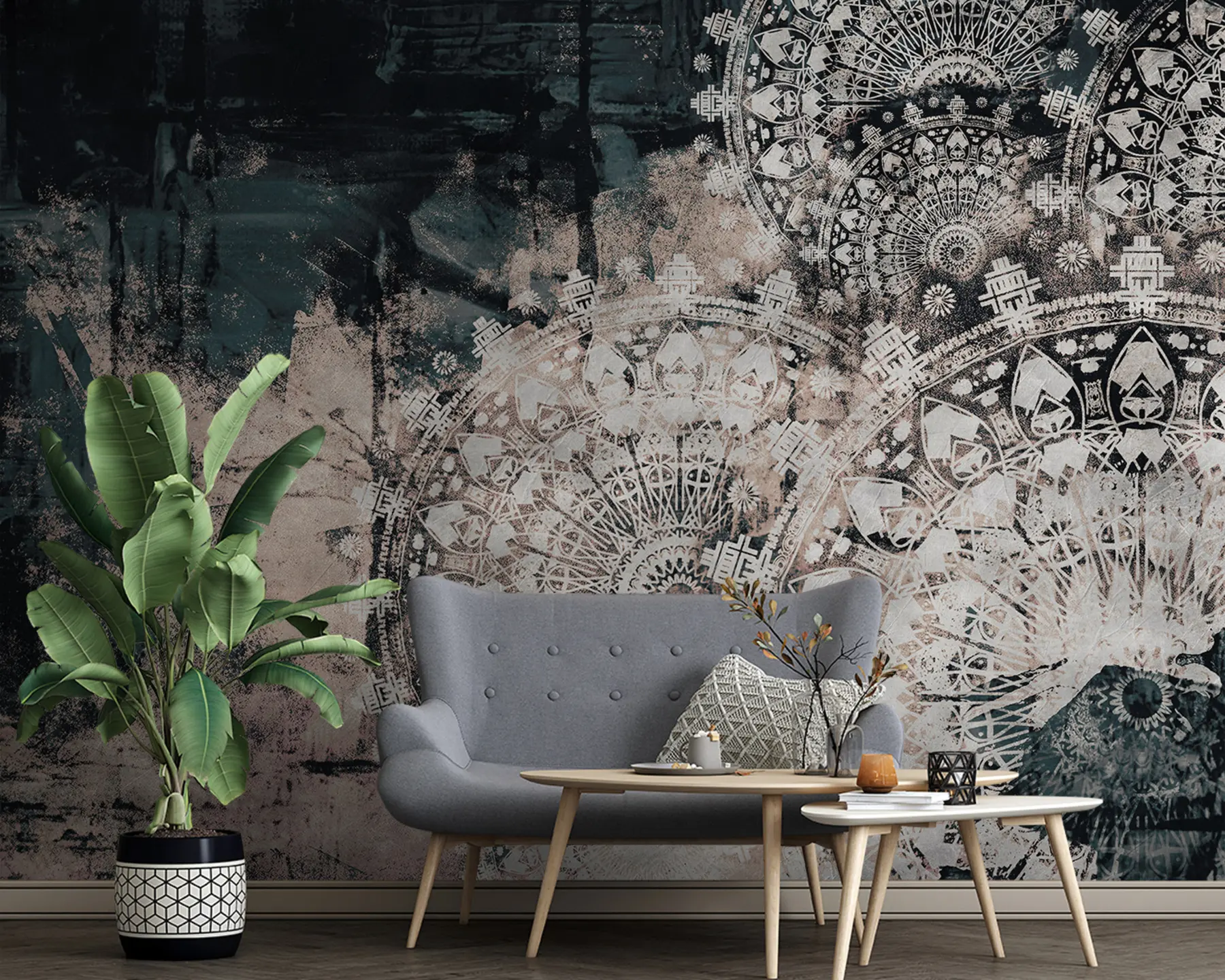 wall murals Vintage mandala u93958