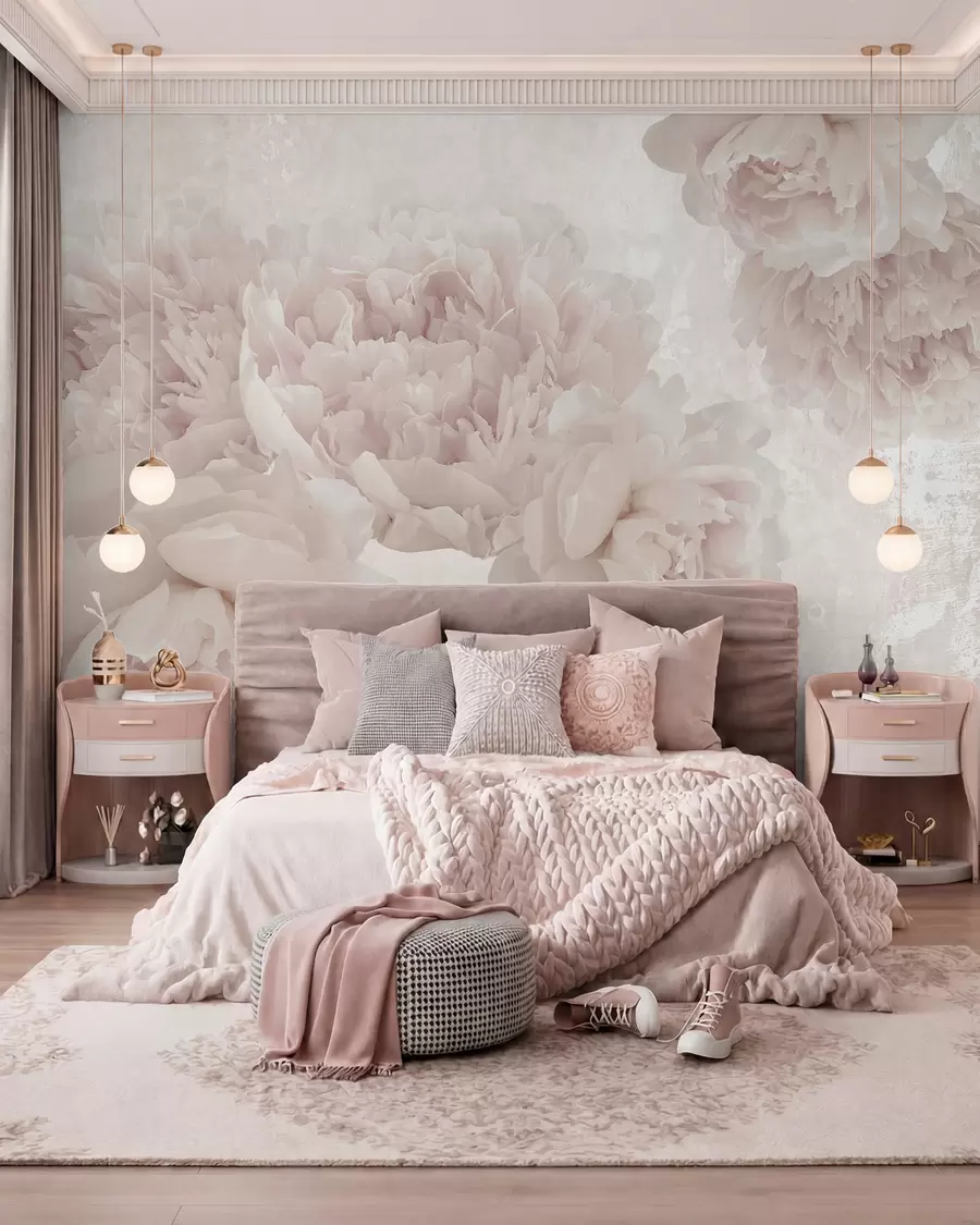 wall murals Lush gorgeous buds u74487