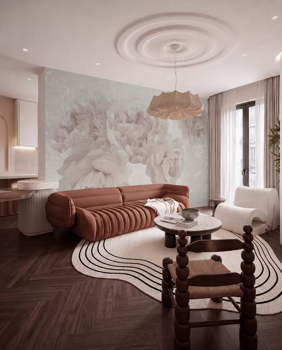 wall murals Lush gorgeous buds u74487