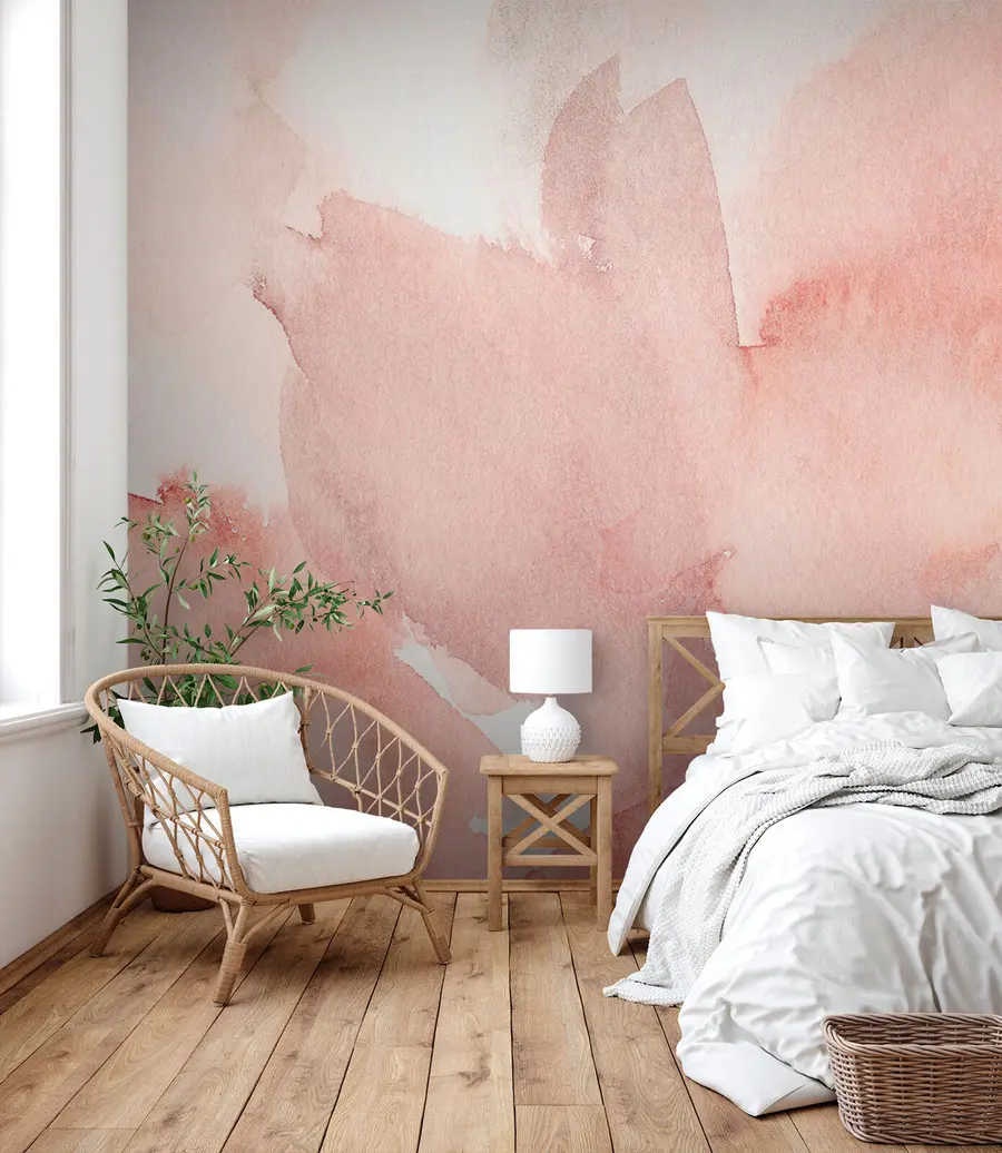 wall murals Watercolor background pink u74872