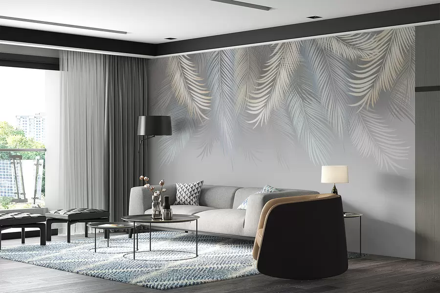 wall murals Palm leaves u94139