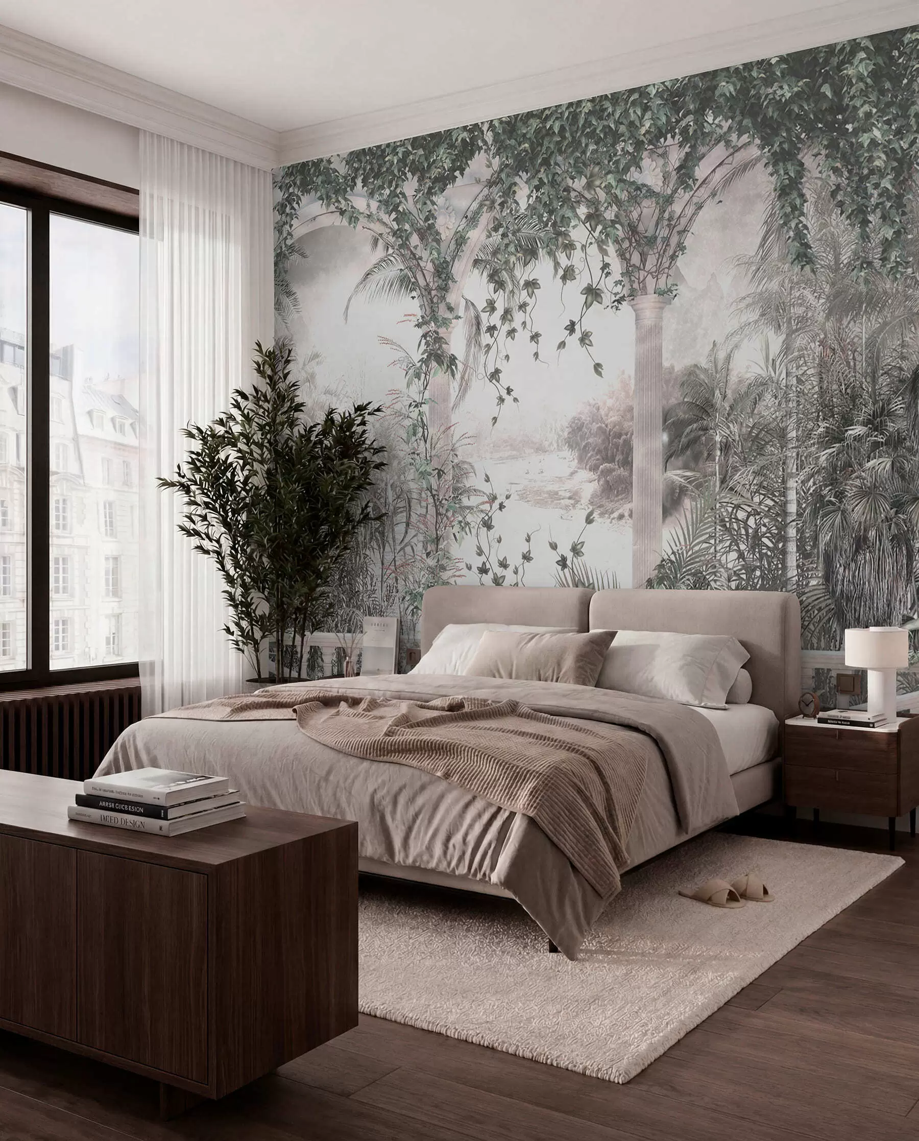 wall murals Ancient arches in garden u94141