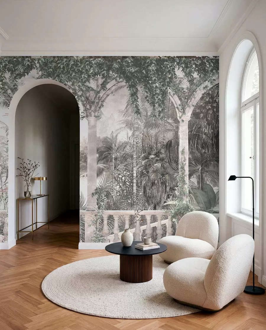 wall murals Ancient arches in garden u94141