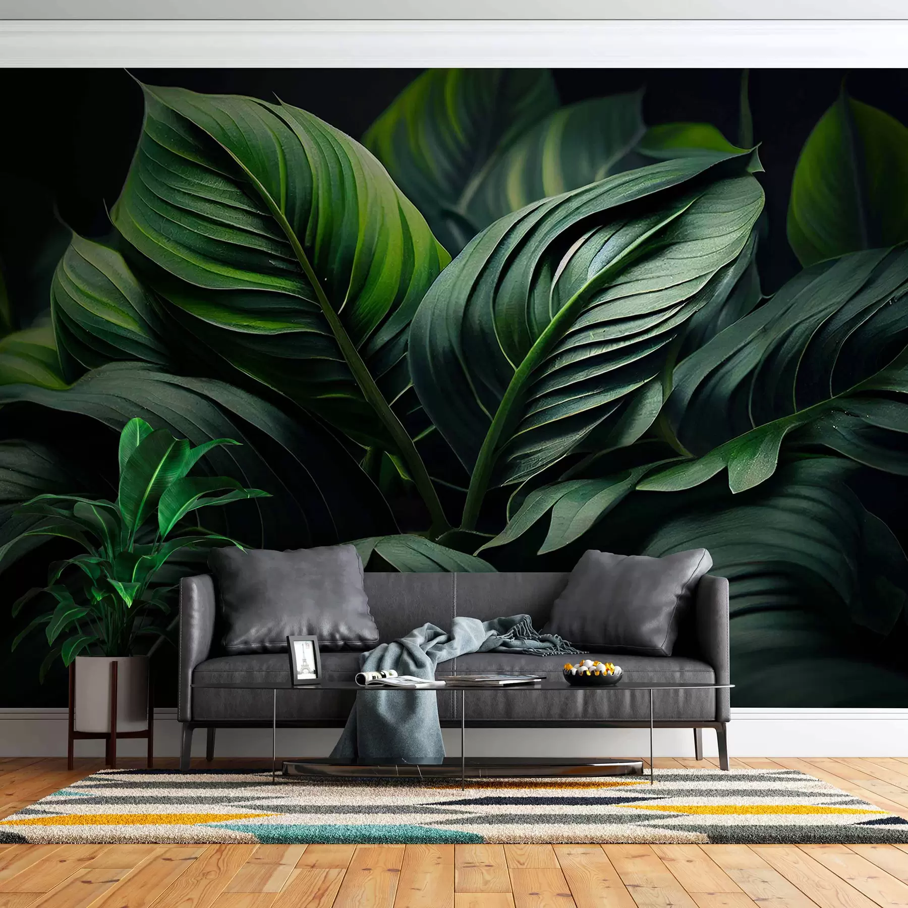 wall murals Tropical flow u75757
