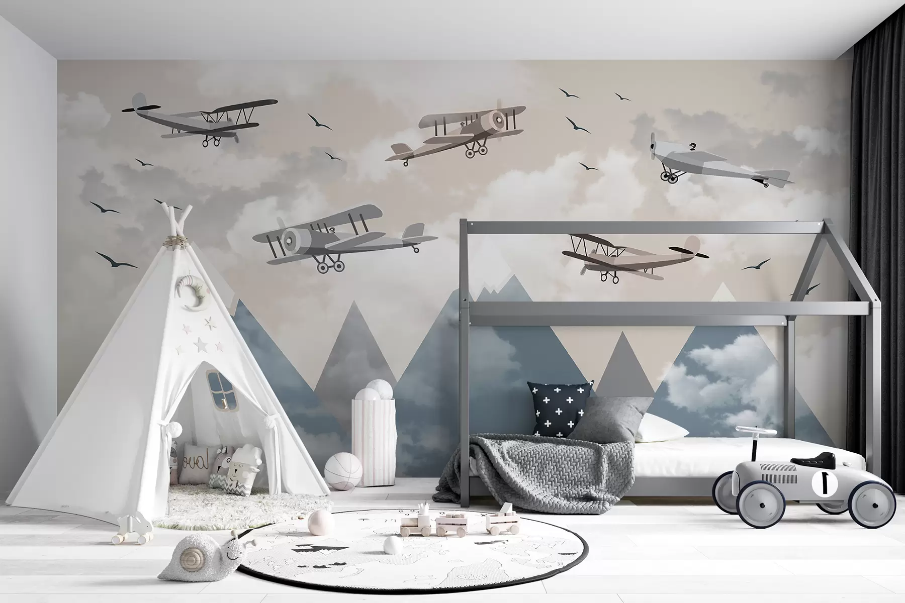 wall murals Gifts in the mountains and clouds u94221