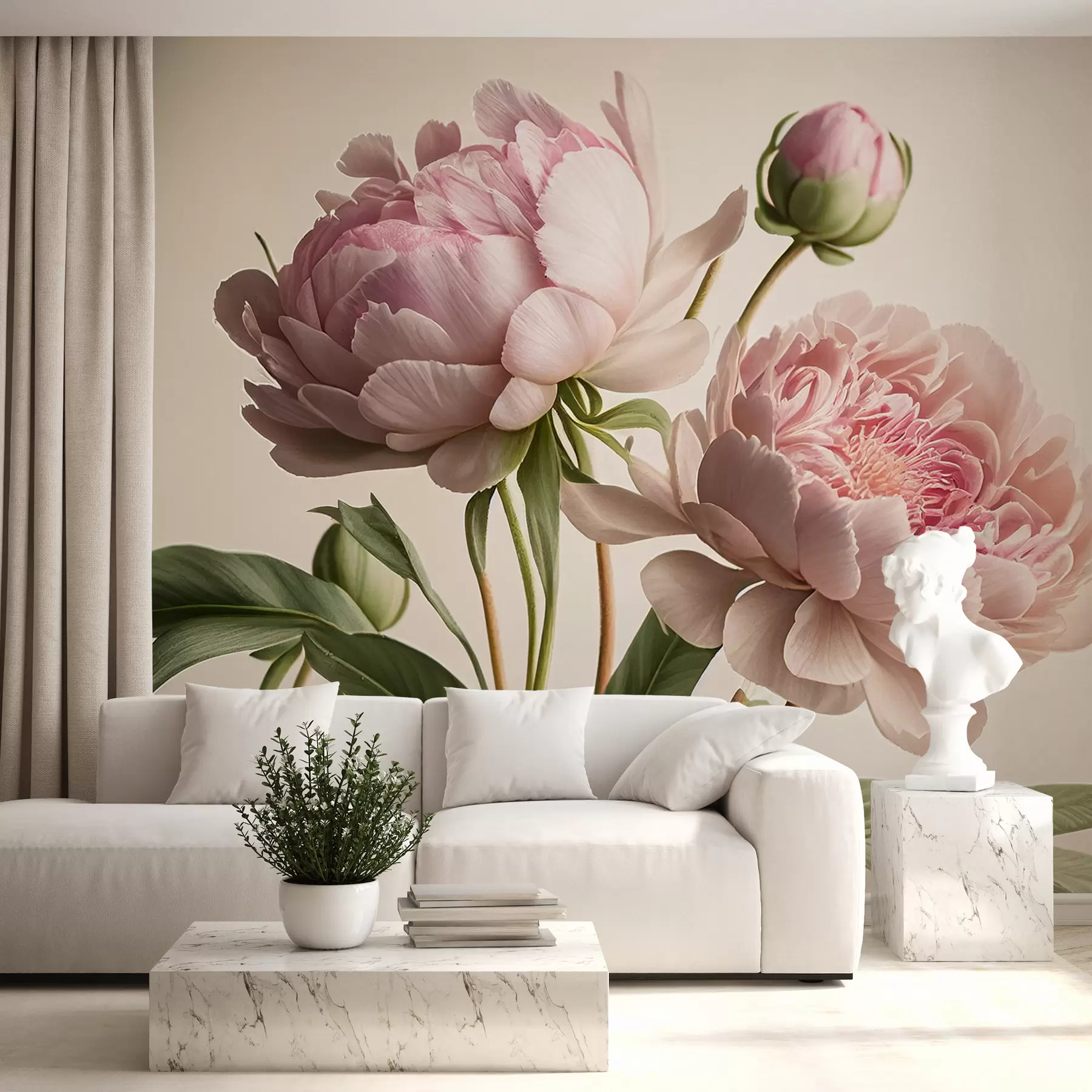 wall murals watercolor flowers u70658
