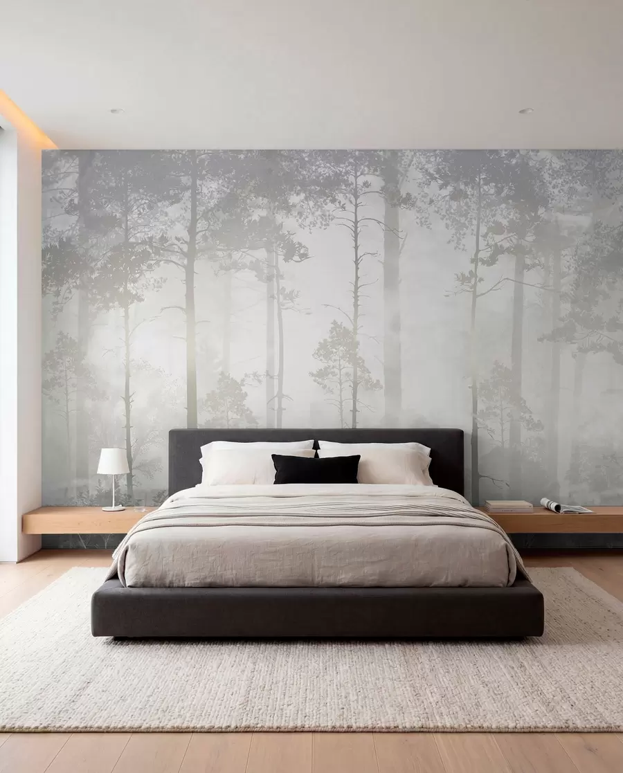 wall murals Forest in the fog u94439