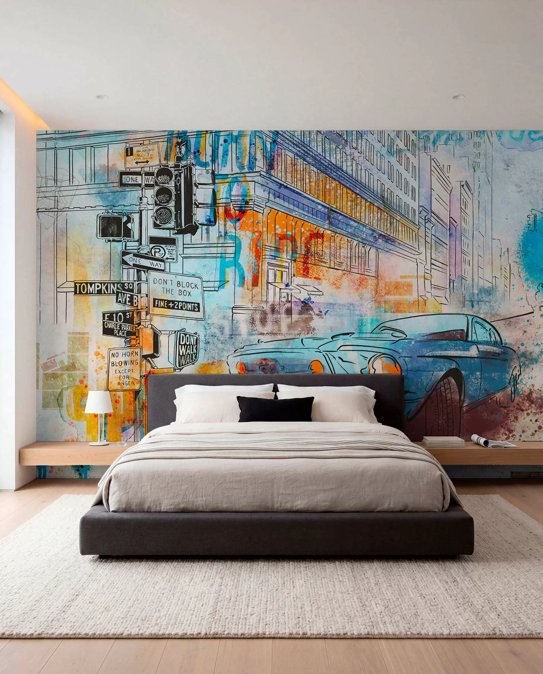 wall murals Graffiti machine u75814