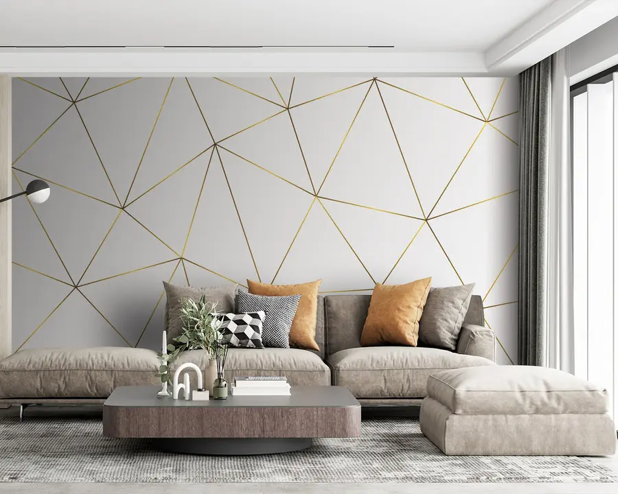 wall murals Triangle, rectangle e font u03098