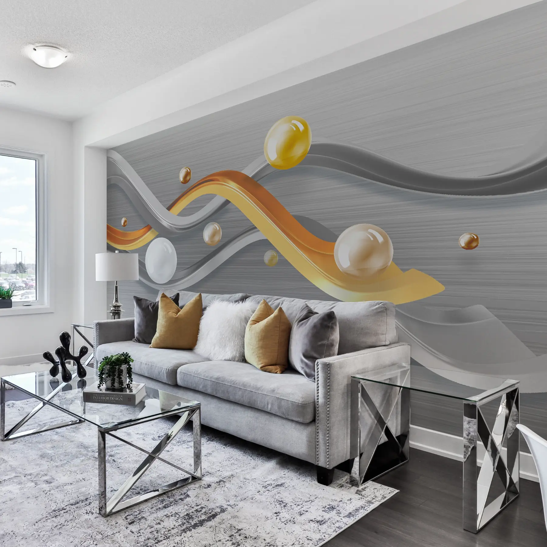 wall murals Wood, rectangle e shelf u06161
