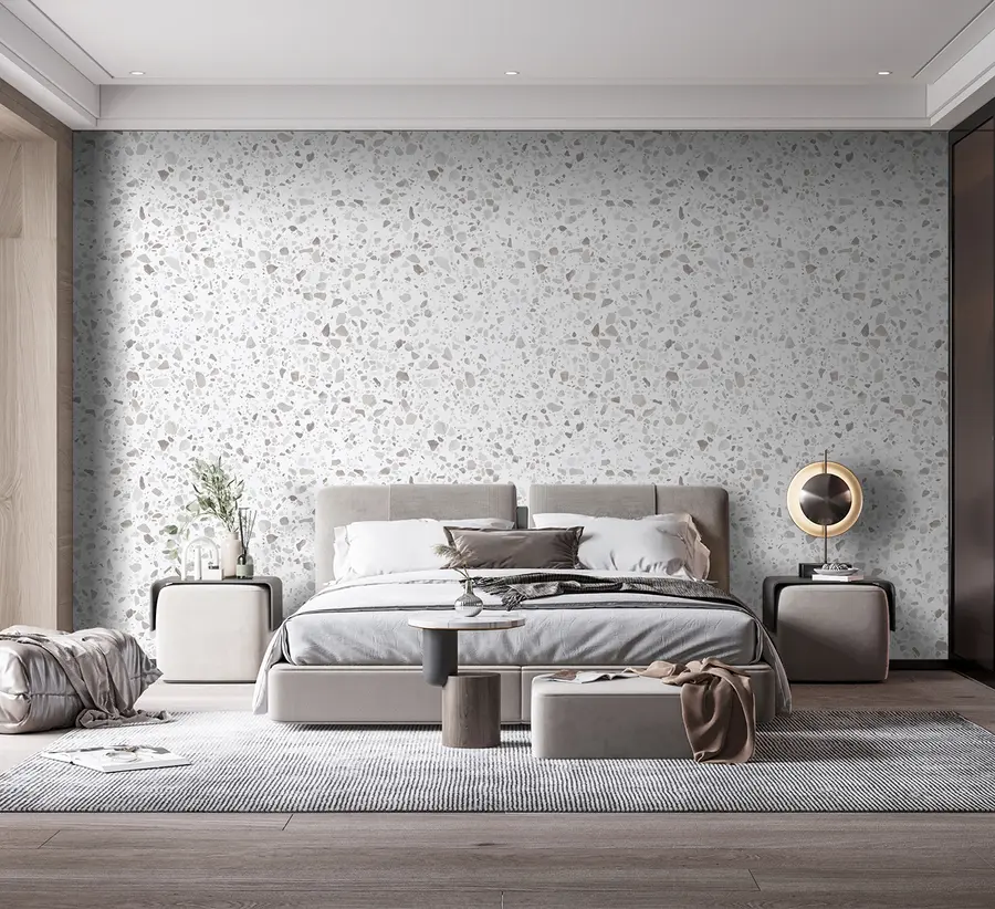 wall murals Terrazzo tiles, mosaic with natural stones, granite, marble, quartz, concrete u94304