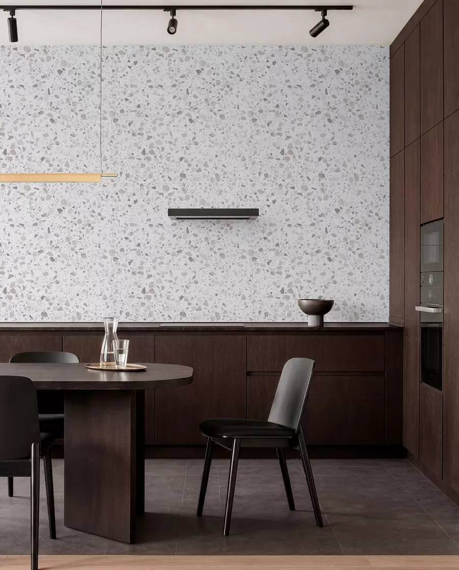 wall murals Terrazzo tiles, mosaic with natural stones, granite, marble, quartz, concrete u94304