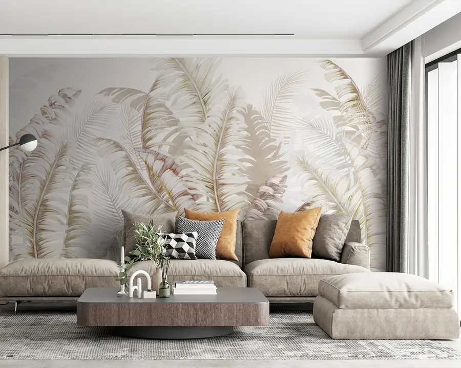 wall murals tropical leaves u94469