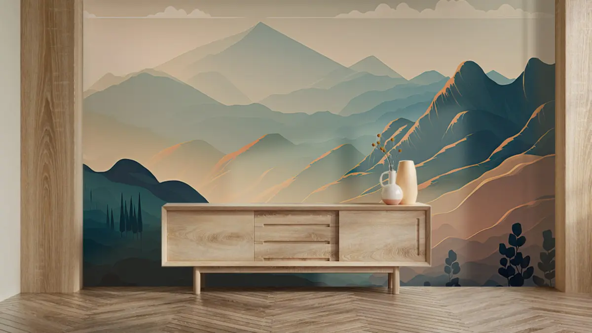 wall murals smoky mountains u94770