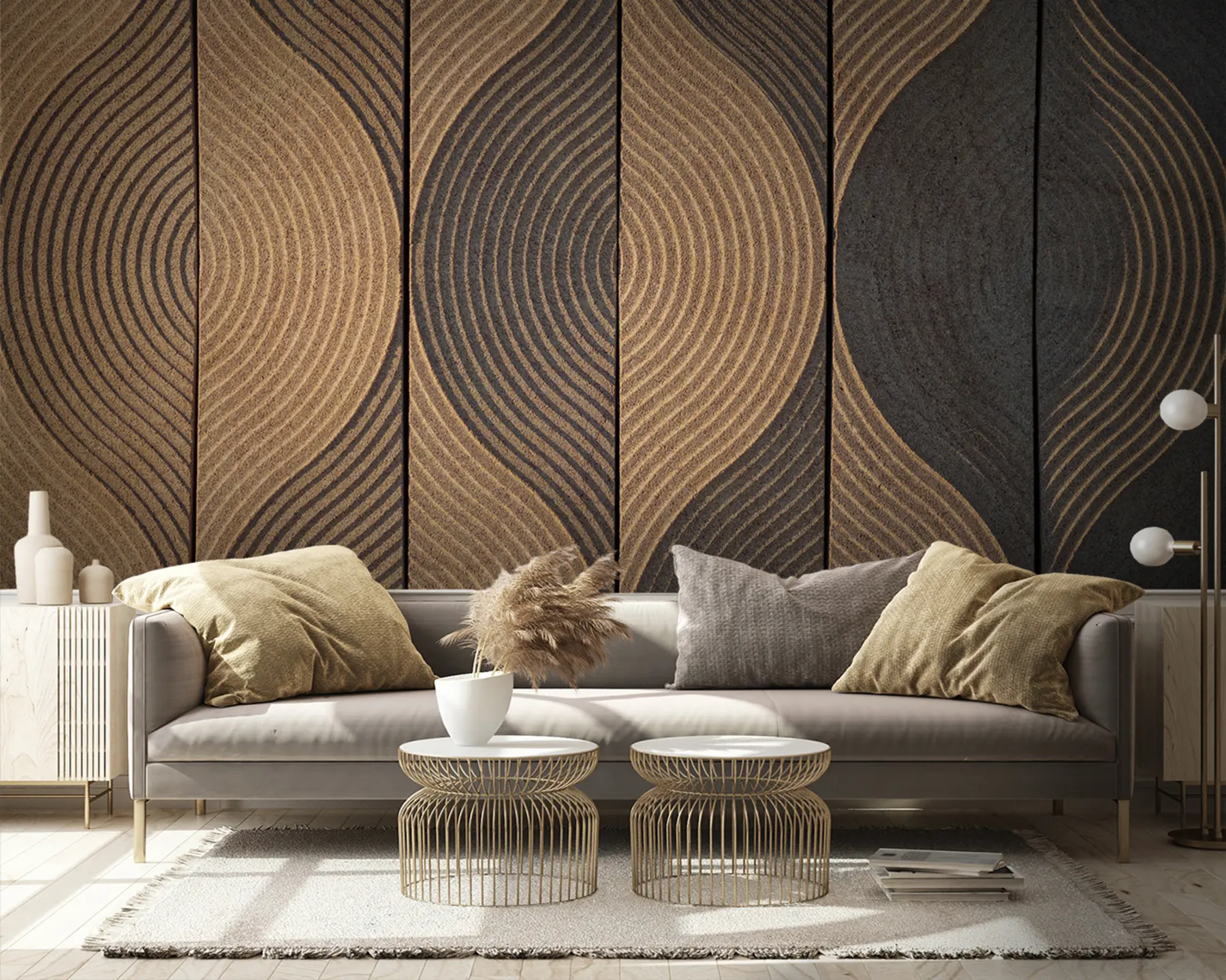 wall murals Waves in an oriental style u75837