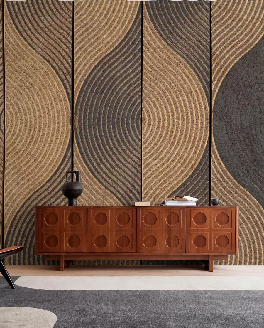 wall murals Waves in an oriental style u75837