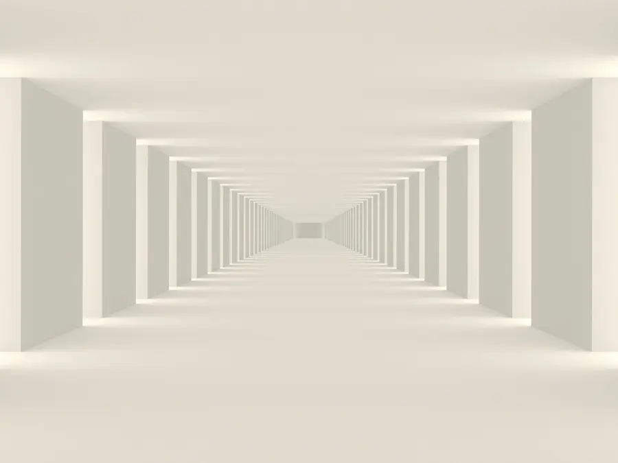 wall murals White empty light room u95066