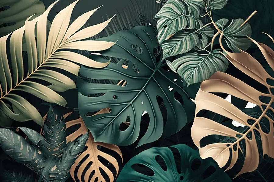 wall murals Tropical mix u75439