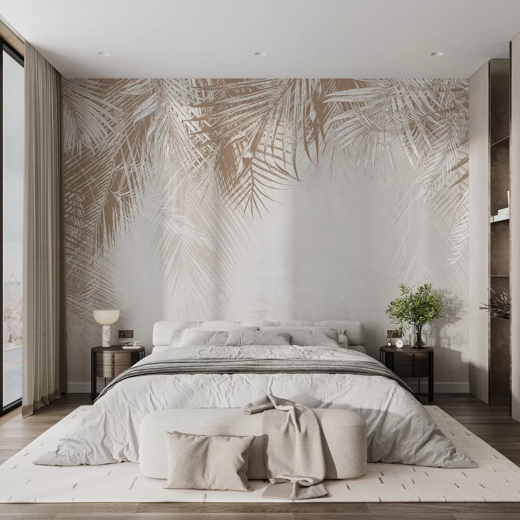 wall murals Tropical trees u94465