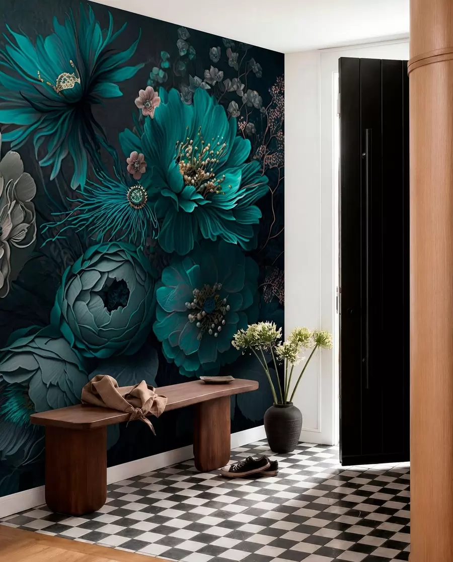 wall murals Morning flowers u75405