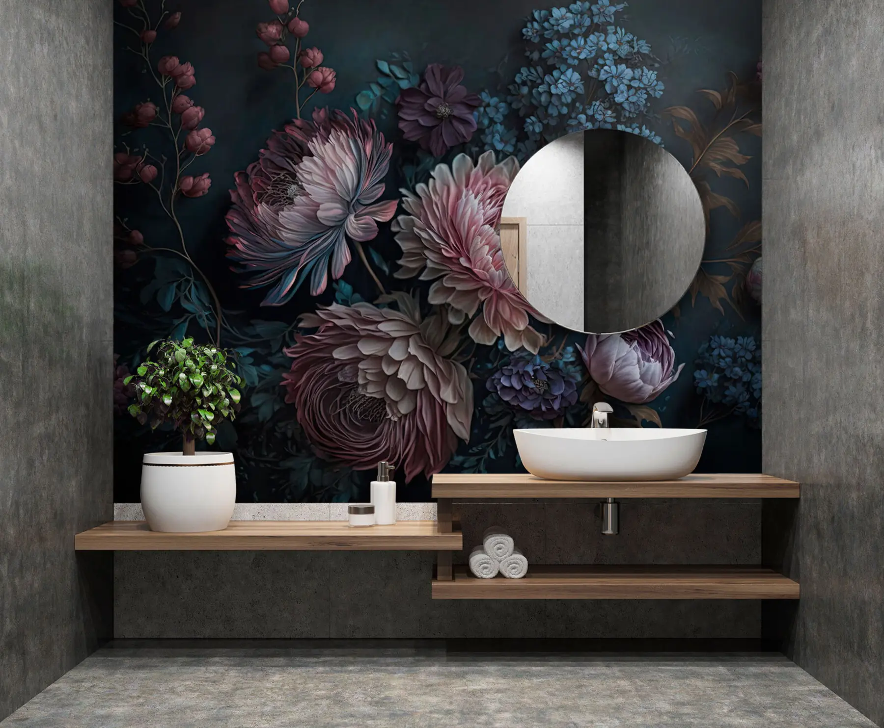 wall murals Asters nocturnal u75407