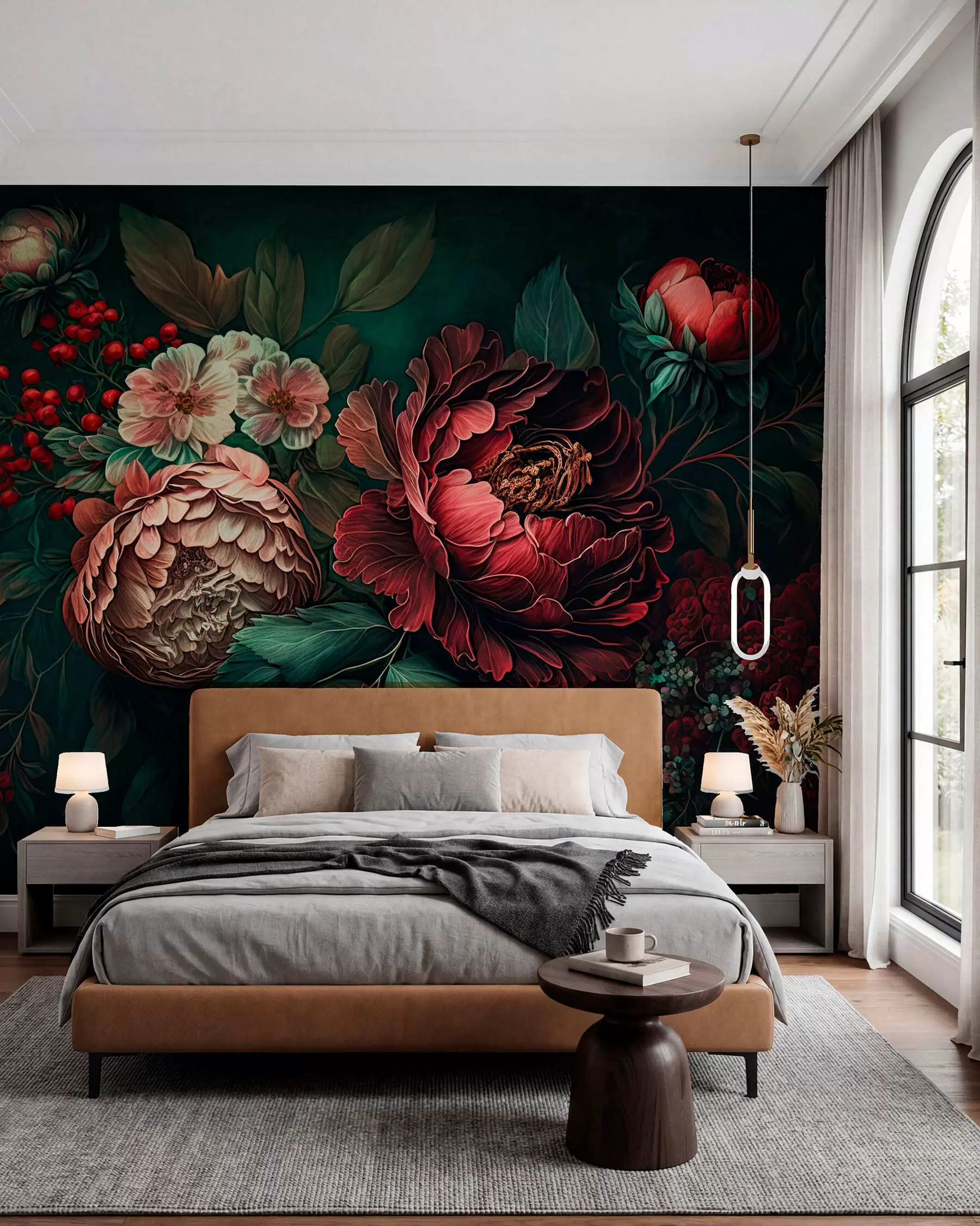 wall murals Evening garden u75412